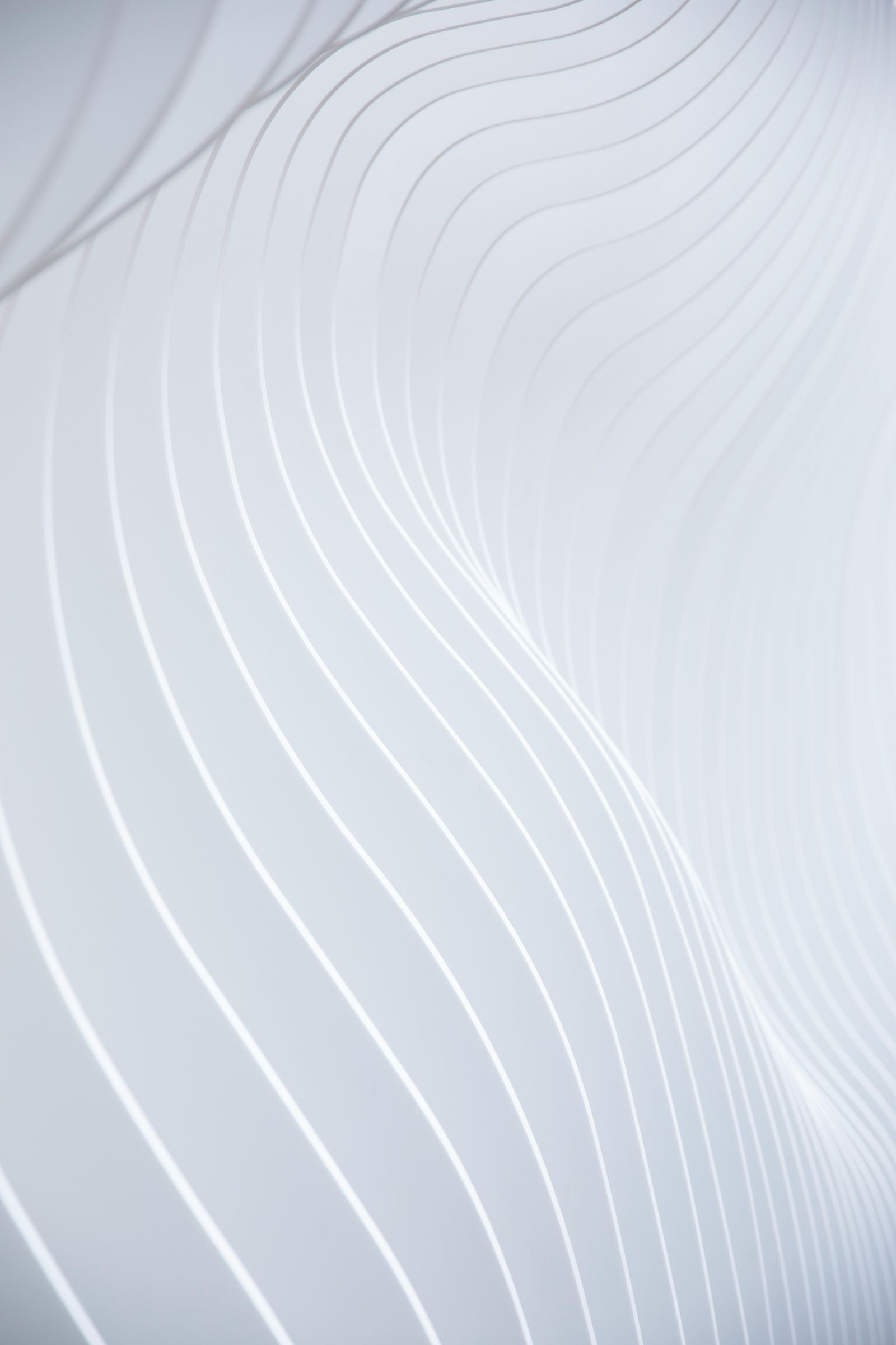 White wall with wavy lines